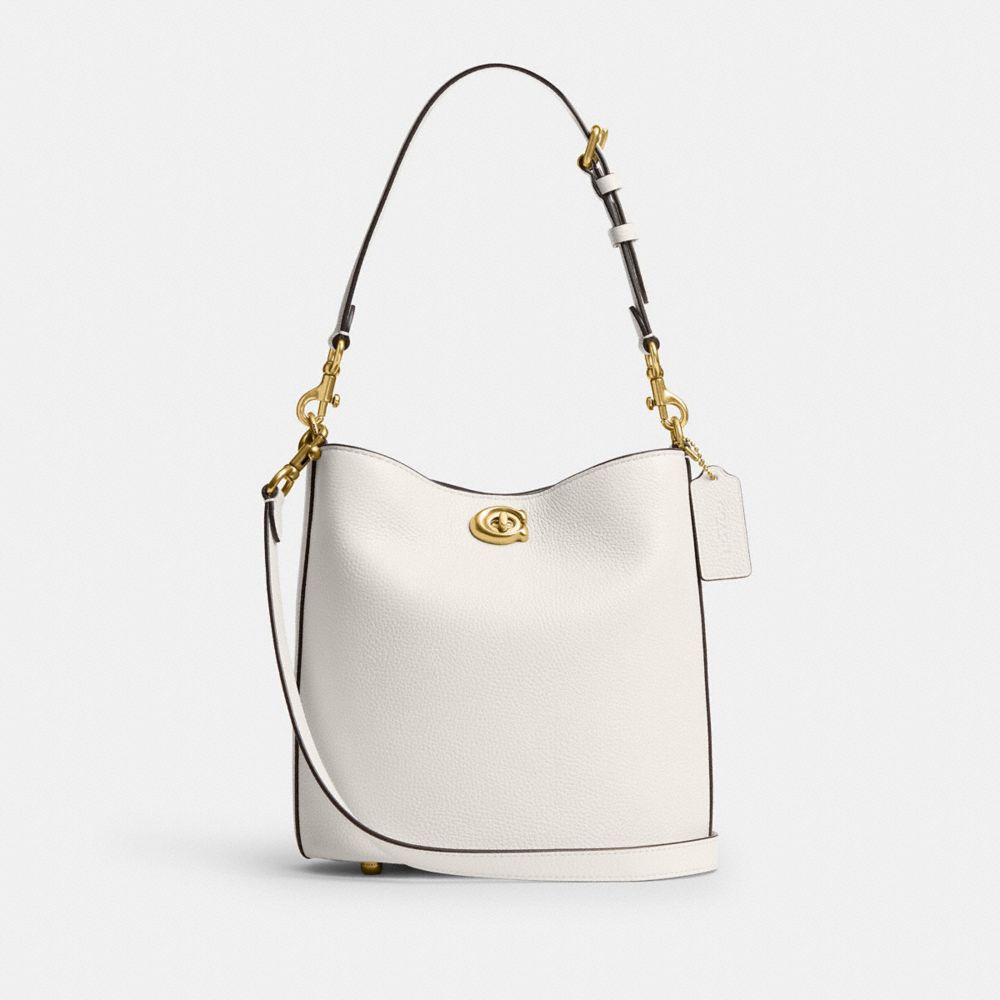 Coach Willow Weiche Beuteltasche 19 In White