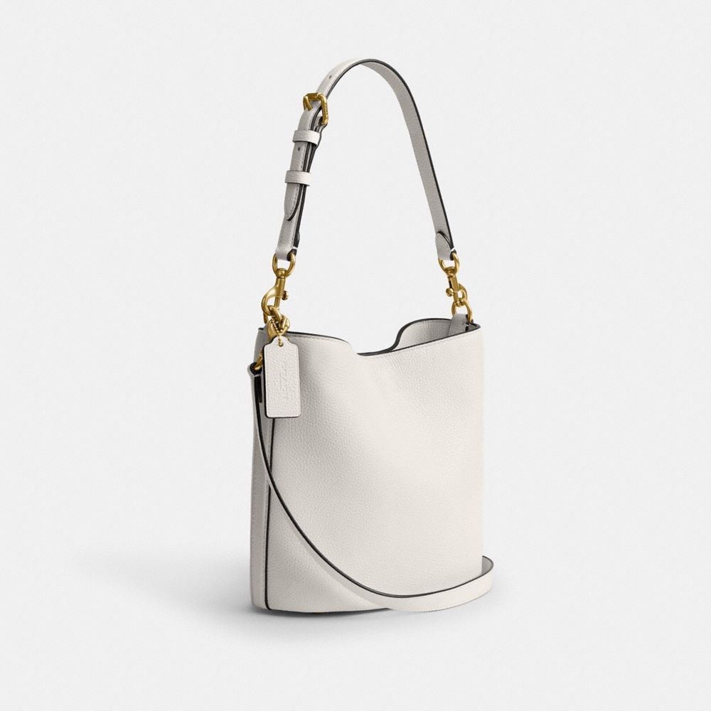 COACH®,Willow Soft Bucket Bag 19,,Angle View