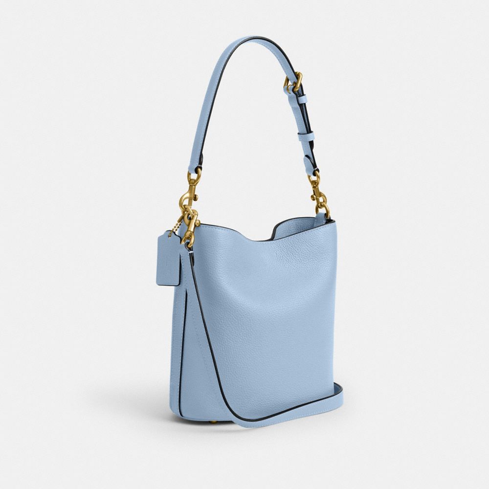 COACH®,Willow Soft Bucket Bag 19,,Angle View