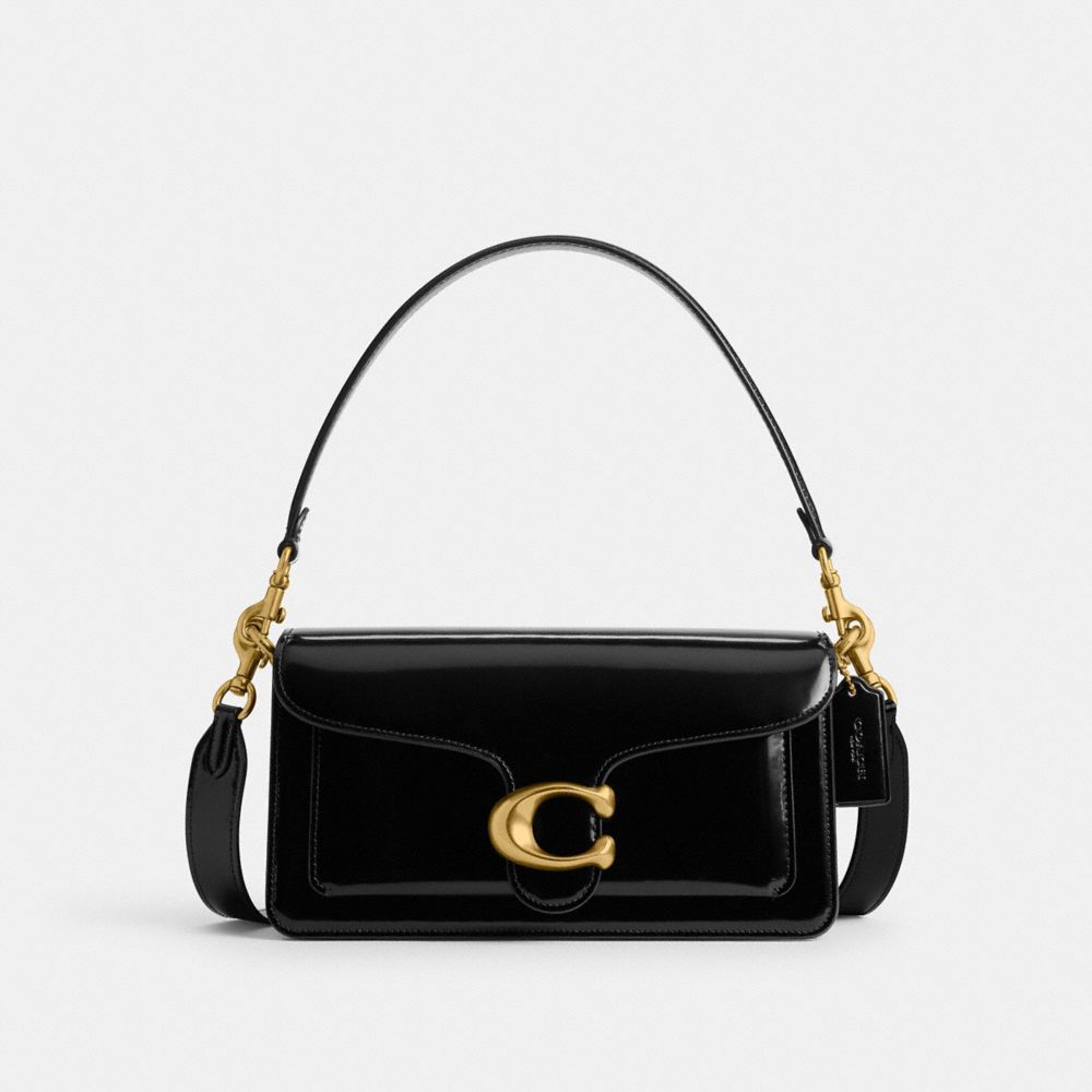 COACH®,Tabby Shoulder Bag 26,Shoulder Bag,Metal,Logo,Compact,Casual,,Front View