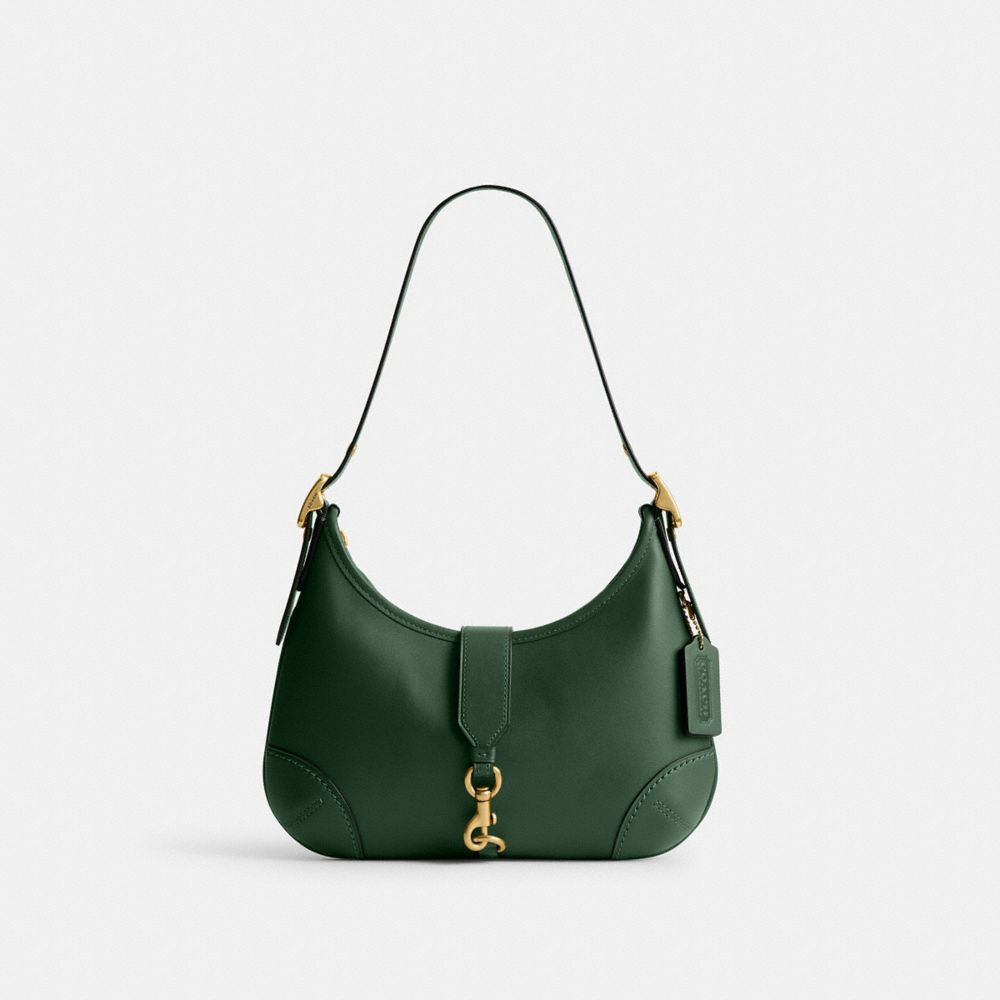 Brass Hunter Green Hamptons Hobo Bag