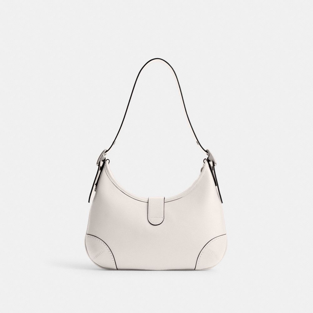 Shop Coach Hamptons Hobo In Silver/chalk