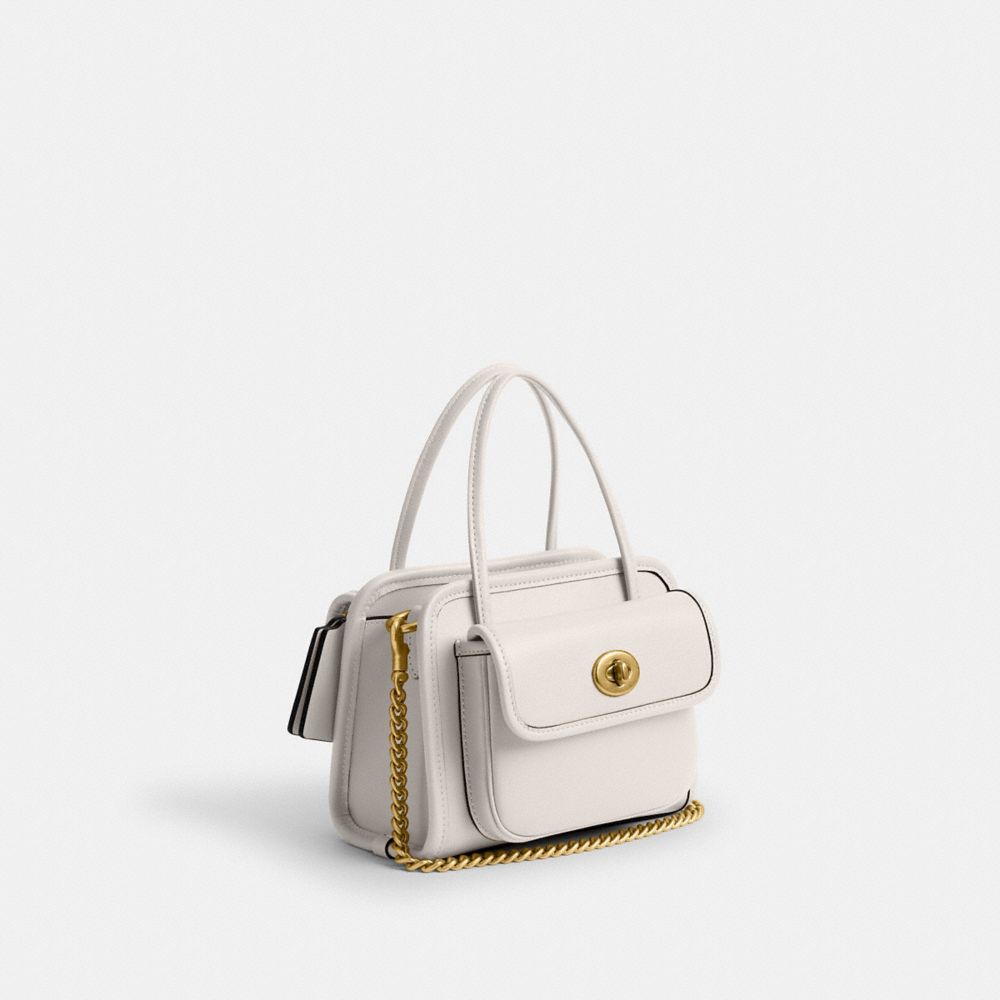 Shop Coach Safari Bag In Brass/chalk