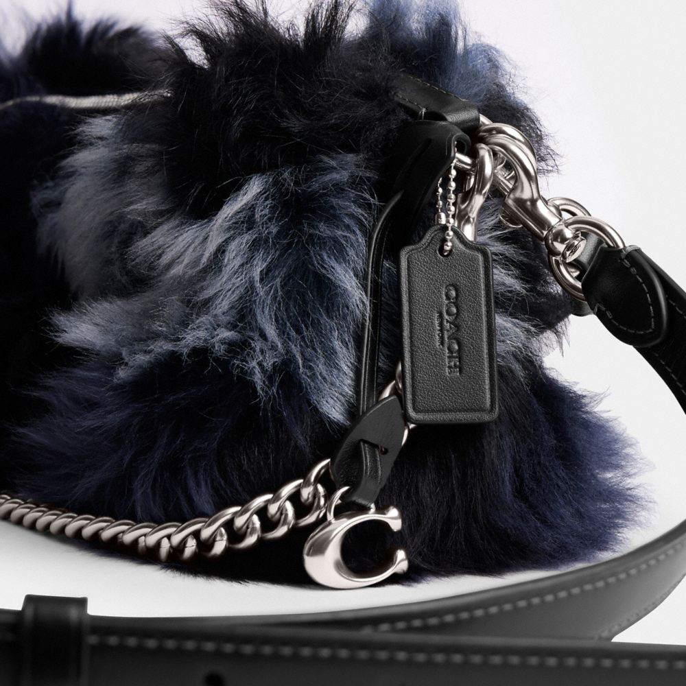 Coach fur bag sale