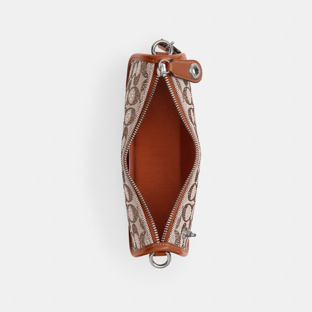 COACH®,Swinger In Crystal Signature Jacquard,,Inside View,Top View