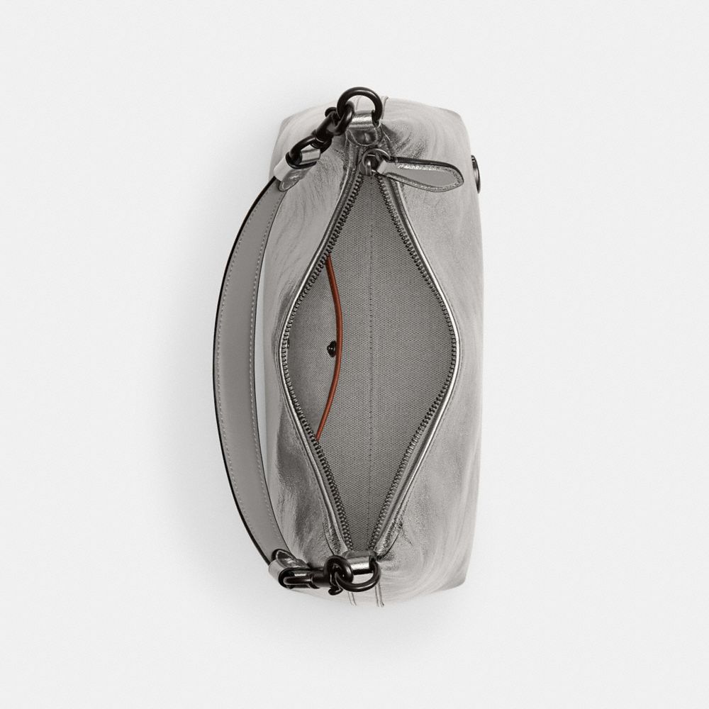 COACH®,SAC À PORTÉ-ÉPAULE JULIET,Gris d’étain/Anthracite,Inside View,Top View