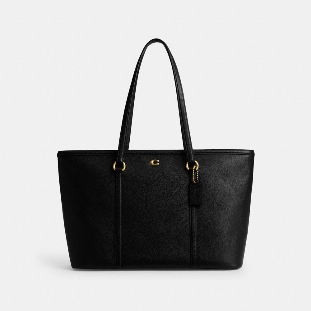 Brass Black Legacy Zip Tote Bag