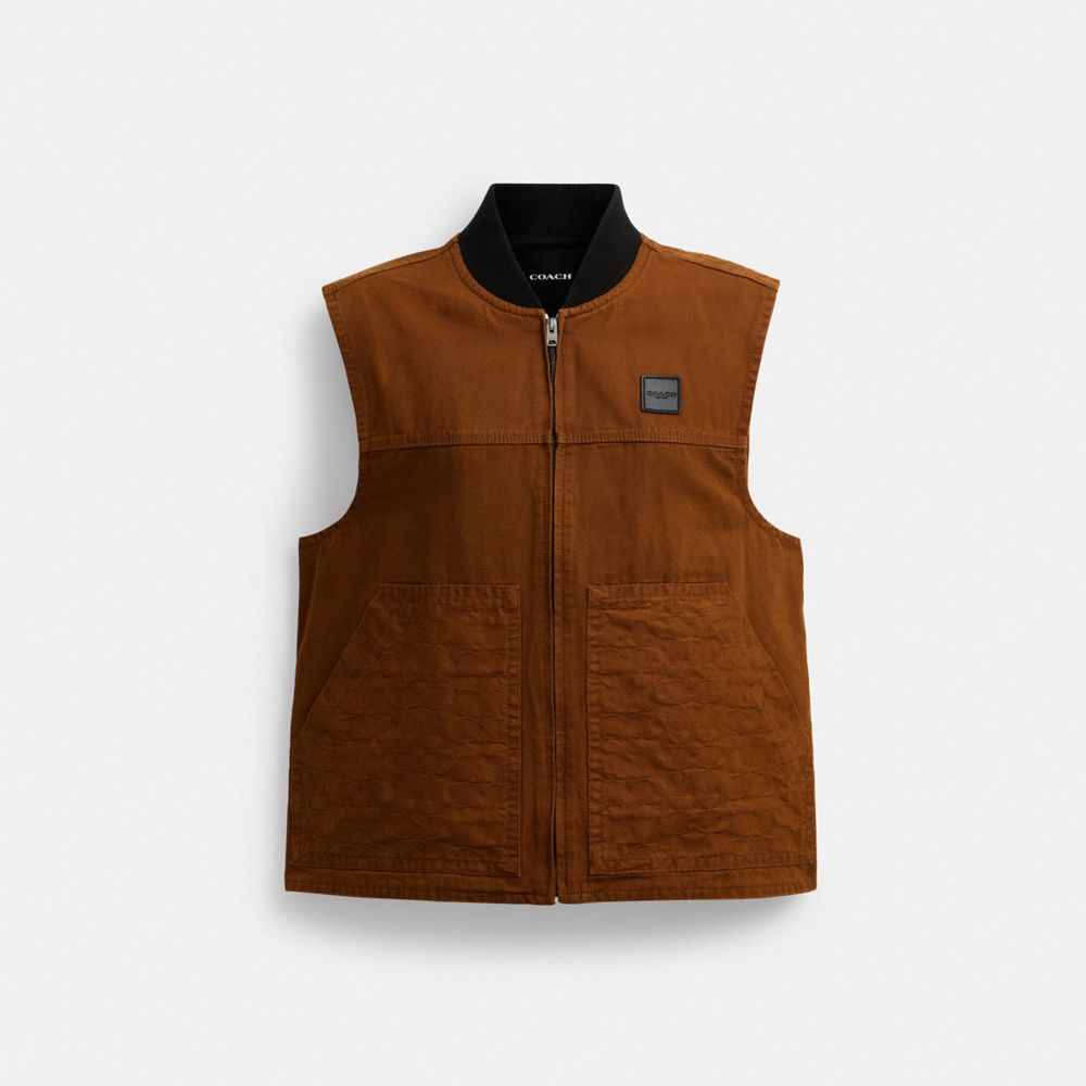 COACH®,Work Vest,,Front View