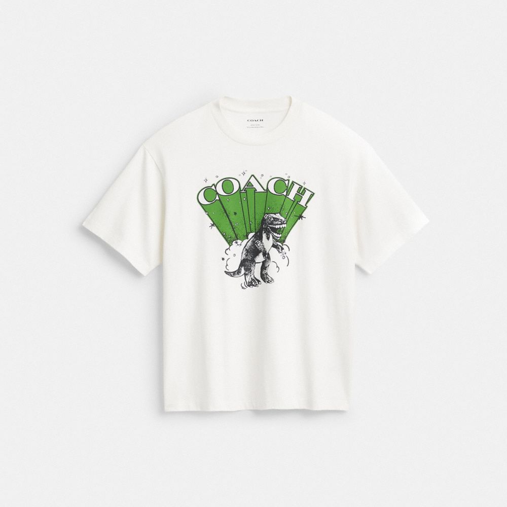 COACH®,Dinosaur T Shirt,,Front View