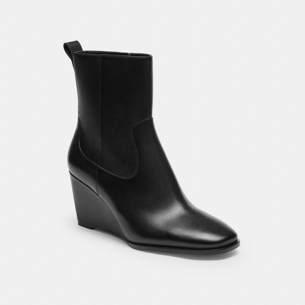 Coach wedge booties best sale