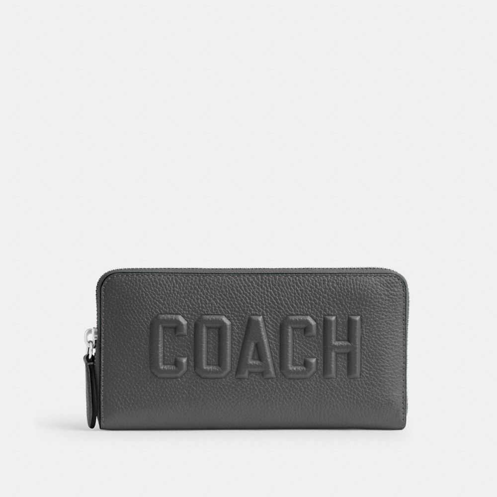 COACH®,アコーディオン ウォレット・コーチ グラフィック,長財布,ﾁｬｺｰﾙ