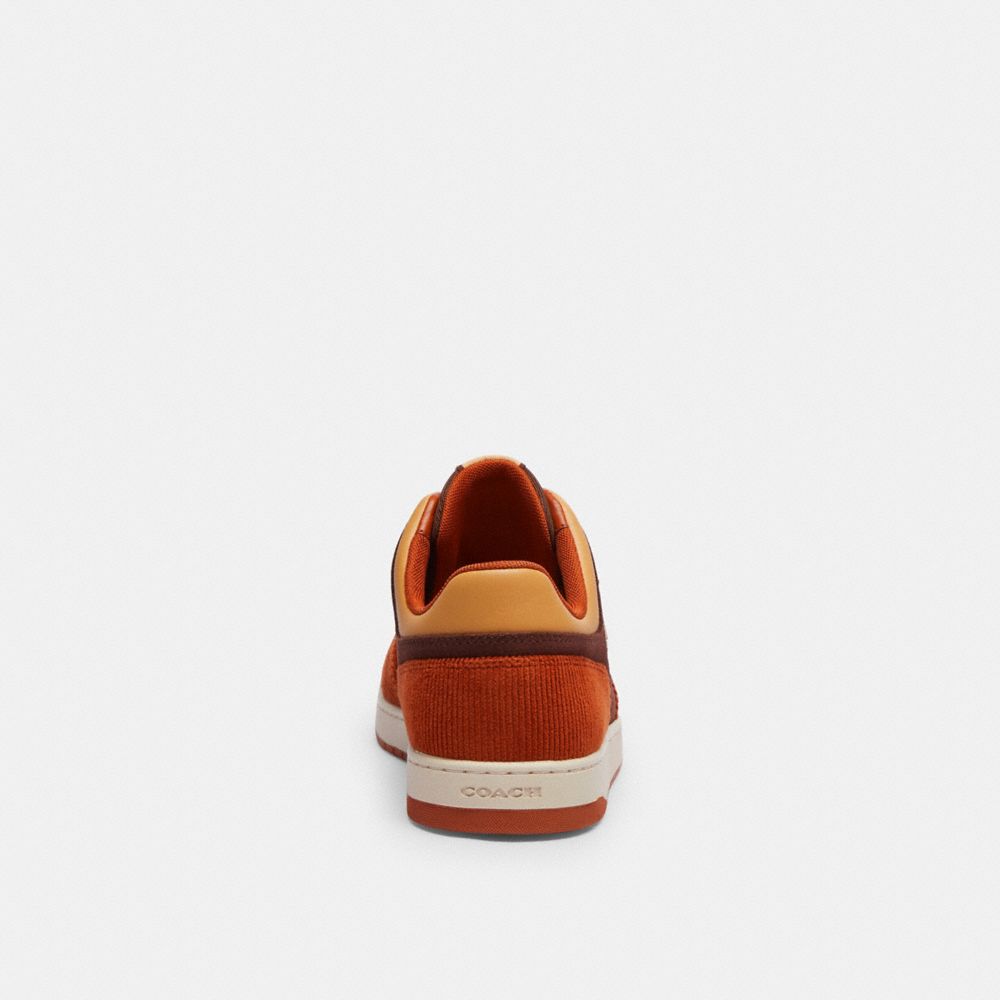 COACH®,C201 Sneaker,Rubber,Casual,Logo,Perforated,Color Block,Traction,Casual,Beige,Multi Color,Alternate View