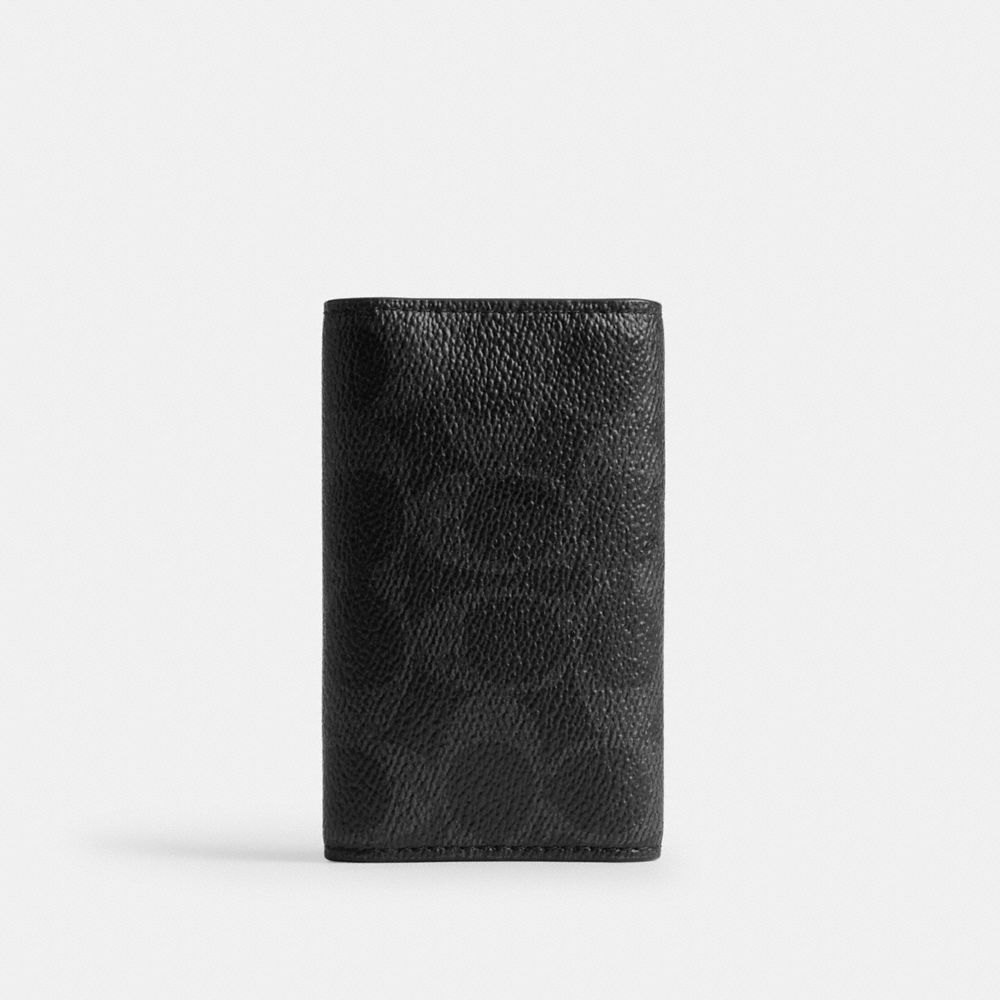 公式】COACH – コーチ | 6 リング キー ケース・シグネチャー キャンバス