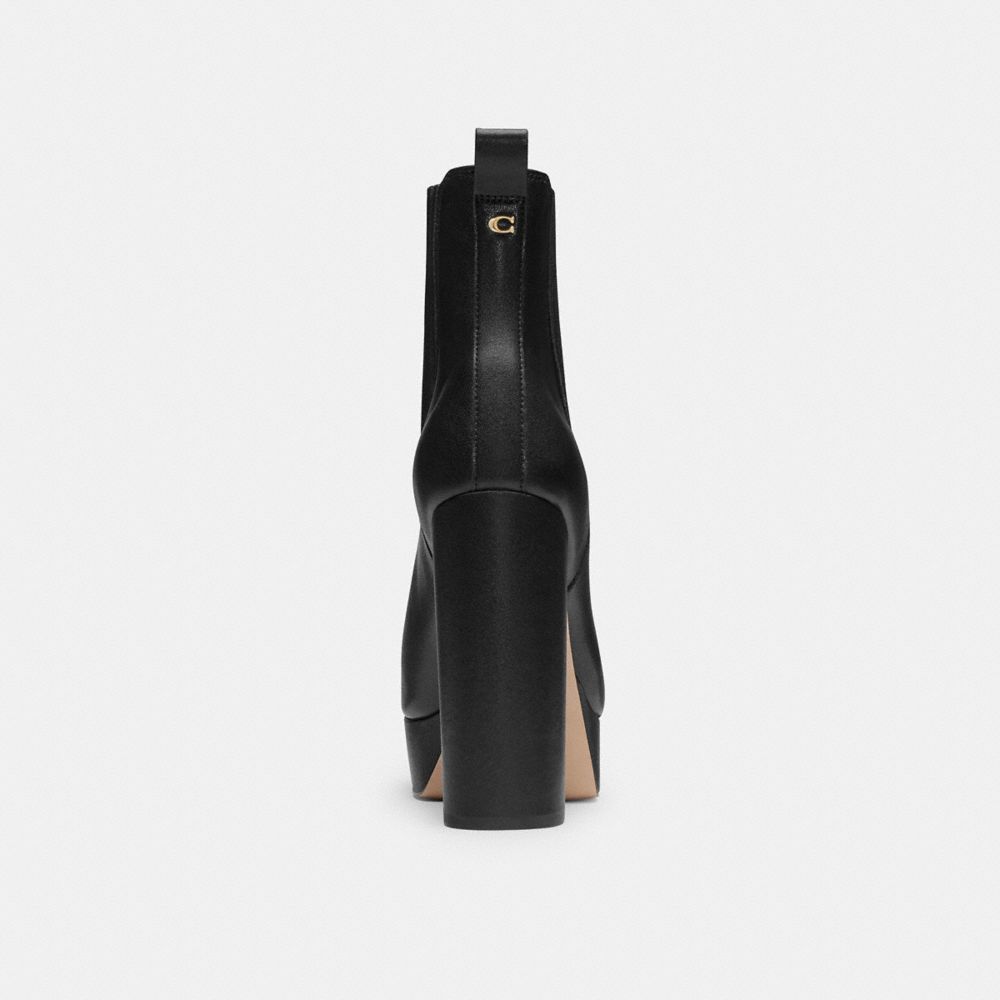 COACH®,Ivette Bootie,Rubber,Chelsea Boots,Pull Tab,Sustainable,Day Party,Party,Black,Alternate View