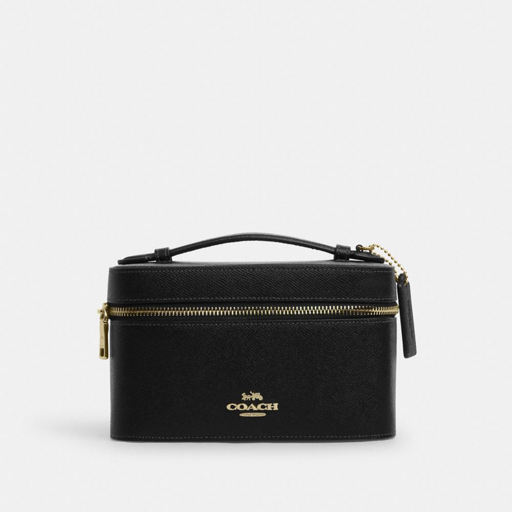 Coach leather makeup bag sale