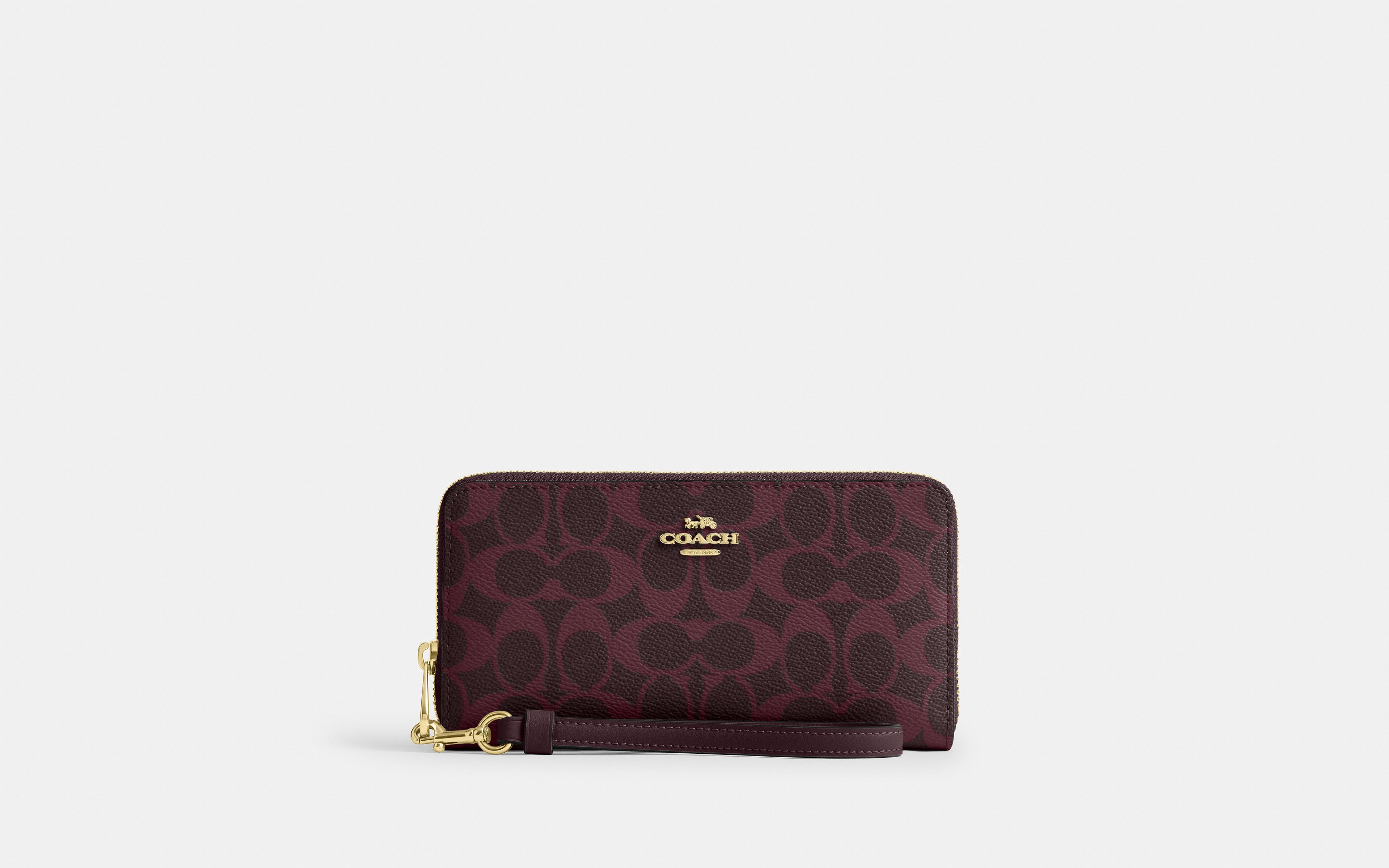 Long Zip Around Wallet Signature Canvas