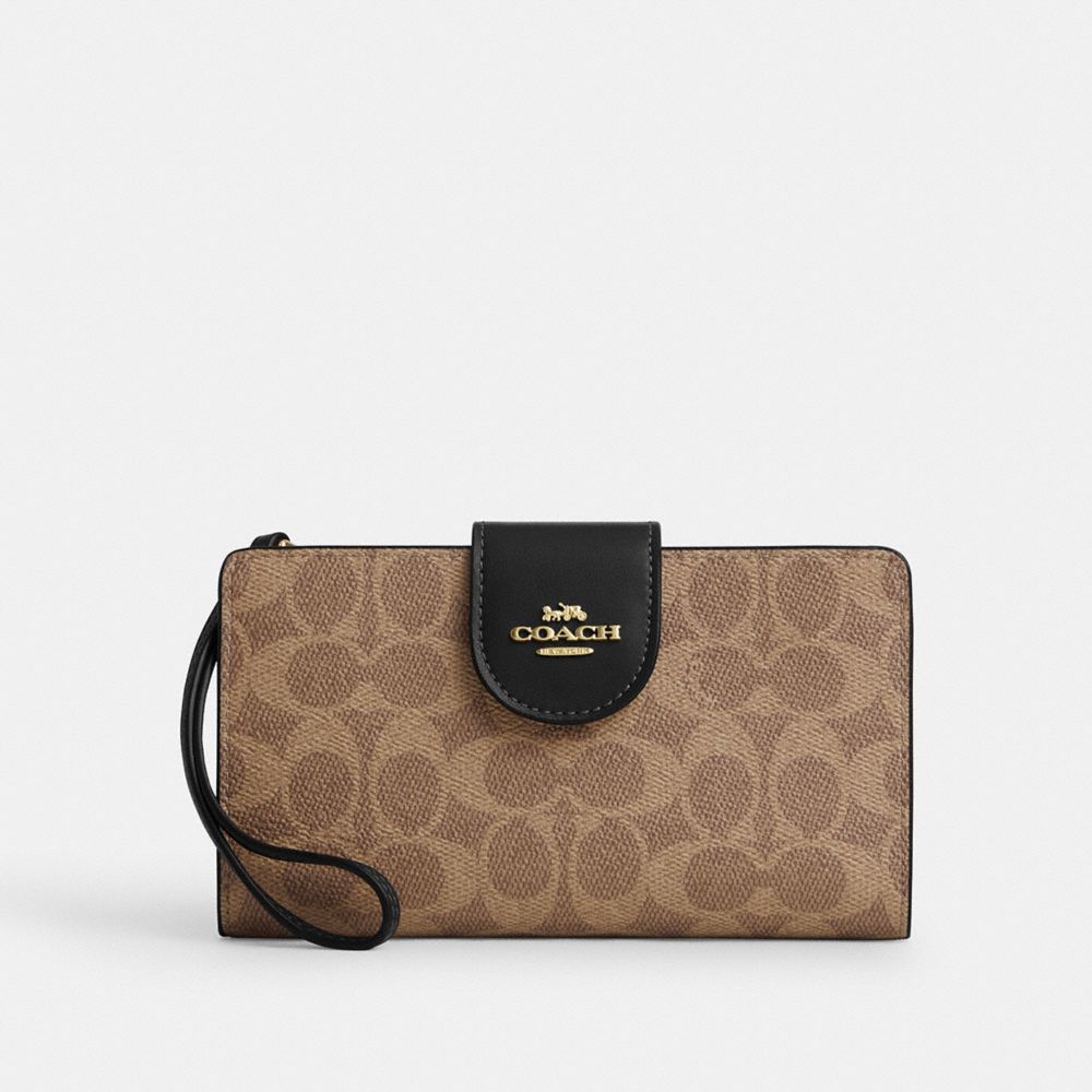 COACH Outlet Phone Wallet In Colorblock Signature Canvas