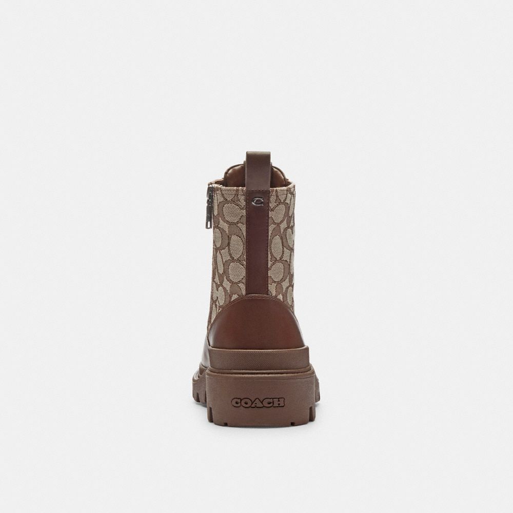 COACH®,Charlie Boot In Signature Jacquard,Brown,Alternate View