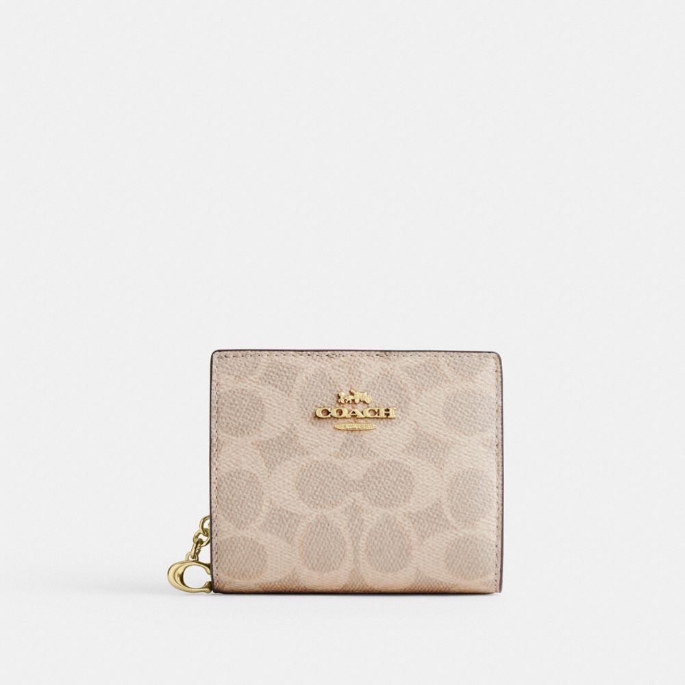 COACH Outlet Snap Wallet In Signature Canvas