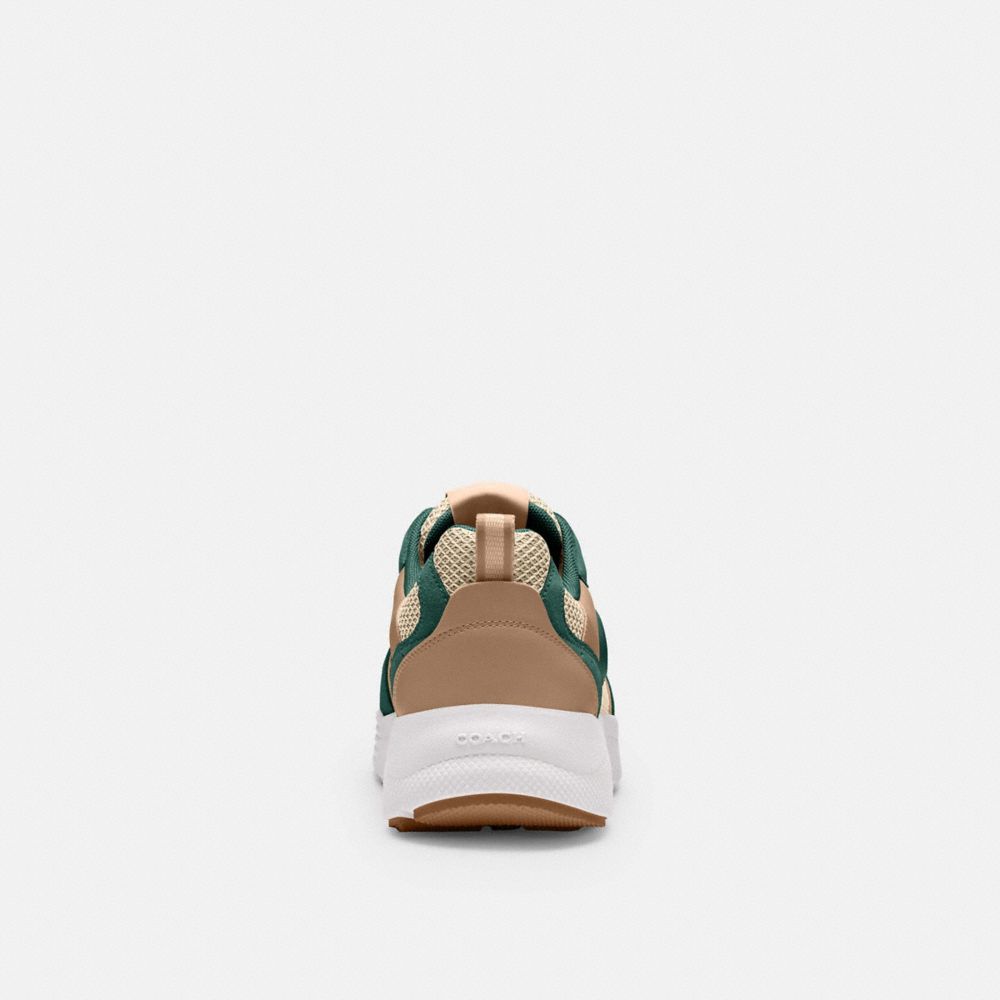 COACH®,Strider Sneaker,Mesh,Rubber,Activewear,Logo,Mixed Media,Perforated,Color Block,Casual,Multi Color,Alternate View