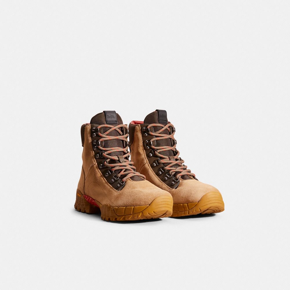 Shop Coach Restored Hybrid  City Hiker Boot In Peanut