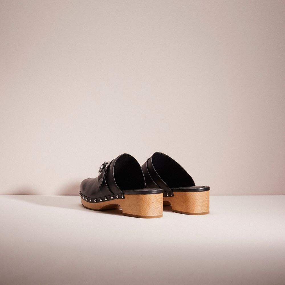 COACH®,Cuir,Noir,Back View