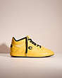 COACH®,RESTORED CITYSOLE MID TOP SNEAKER,Leather,Canary,Front View
