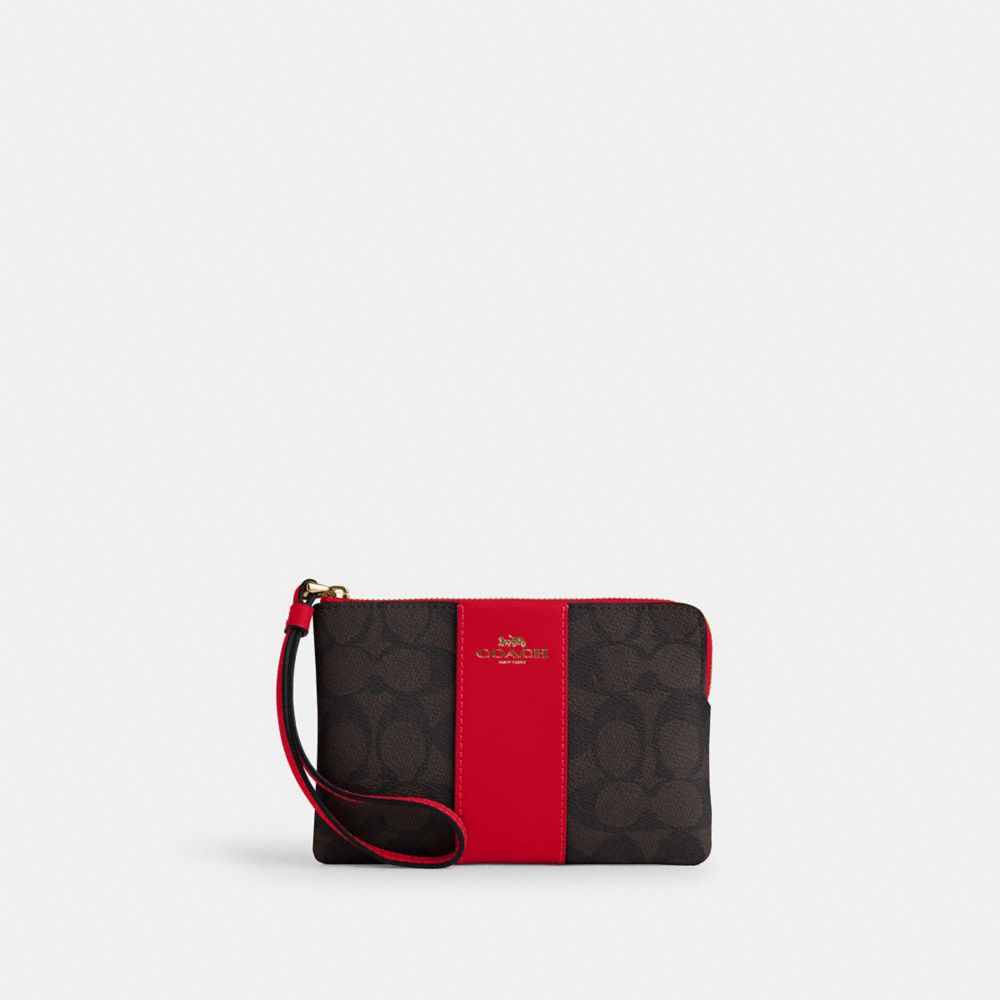 Sale Coach Red Wristlet