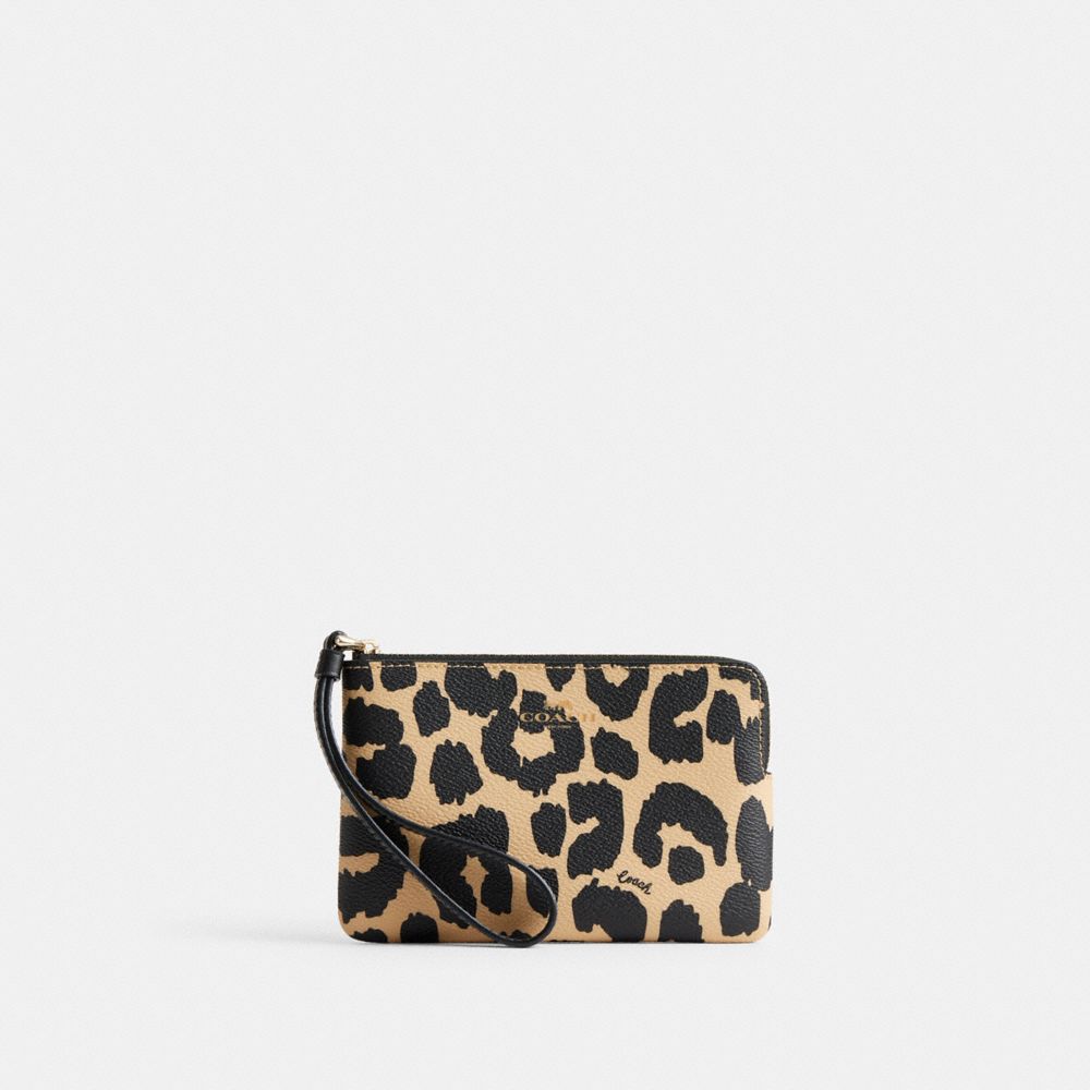 Cheetah print coach wallet sale