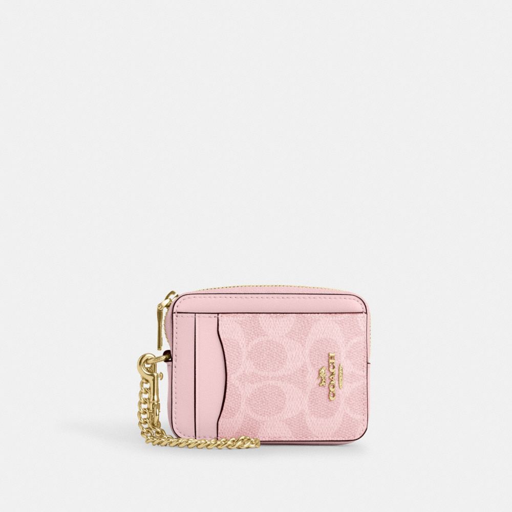 Zip Card Case In Signature Canvas