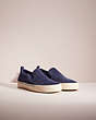 COACH®,RESTORED CITYSOLE SKATE SLIP ON SNEAKER,Suede,Cobalt,Angle View