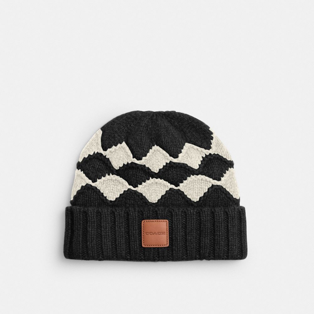 Bobble Stripe Beanie