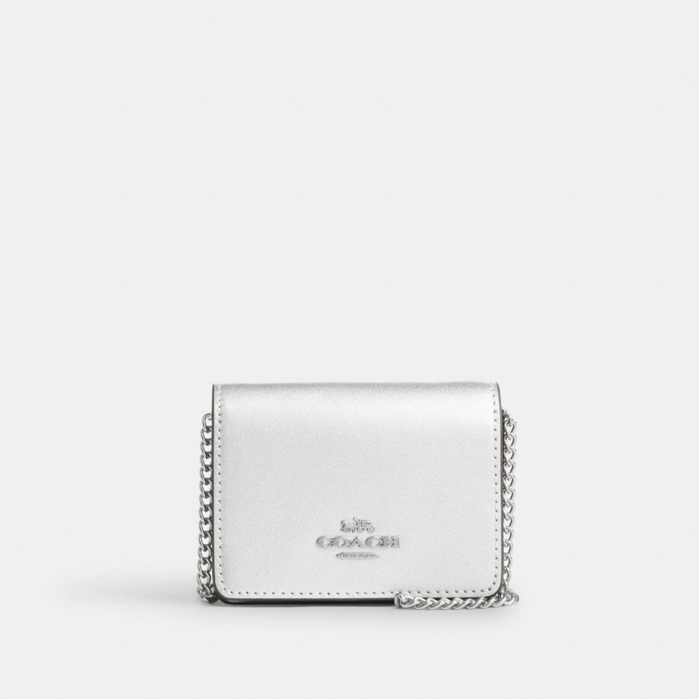 COACH®,Mini Wallet On A Chain,,Front View