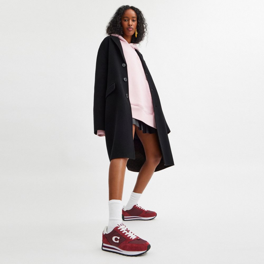 COACH®,CHAUSSURE DE SPORT POUR COUREUR,Merlot/Rubis sombre,Detail View