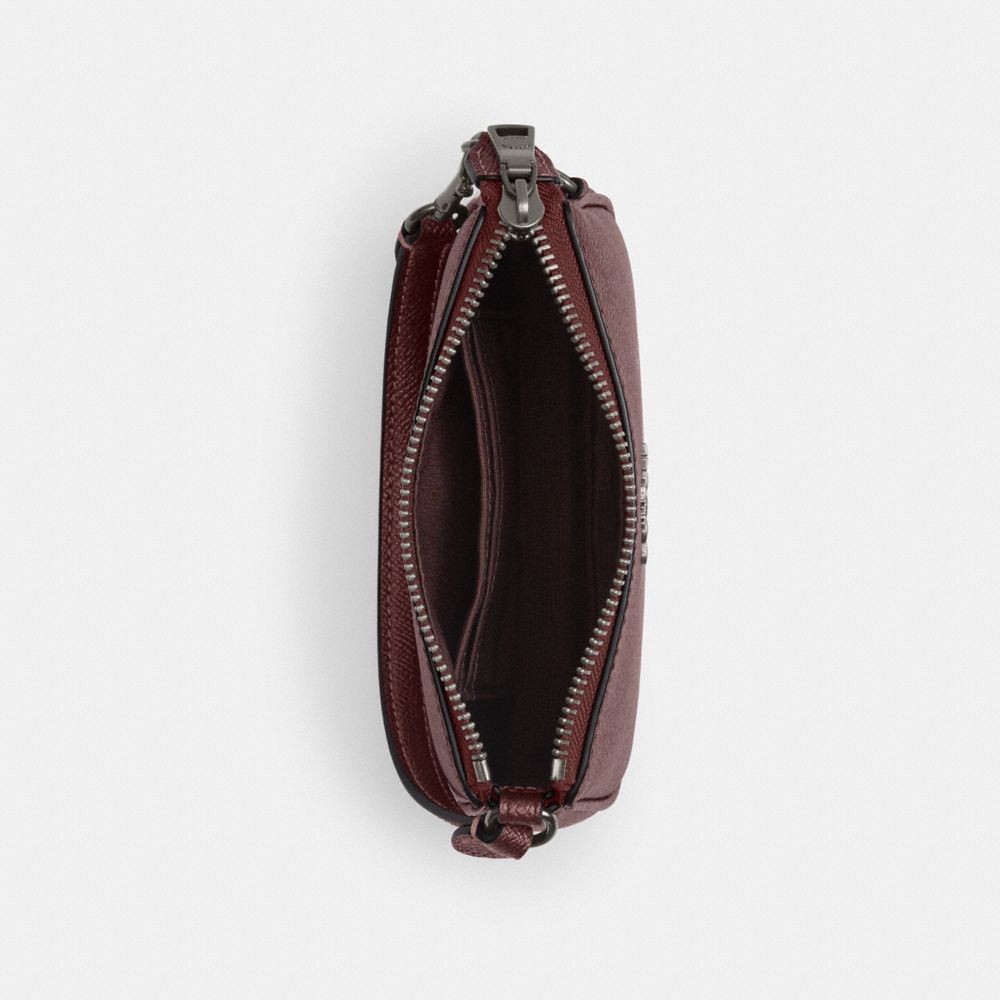 COACH®,Boxed Nolita Bag 15 In Signature Canvas,Canvas,Leather,Shoulder Bag,Metal,Logo,Casual,Brown,Inside View,Top View