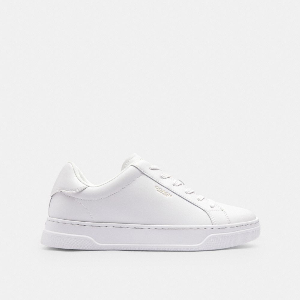 Coach white leather sneakers on sale