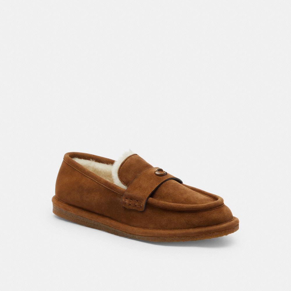 COACH®,Forest Slipper,Brown,Front View