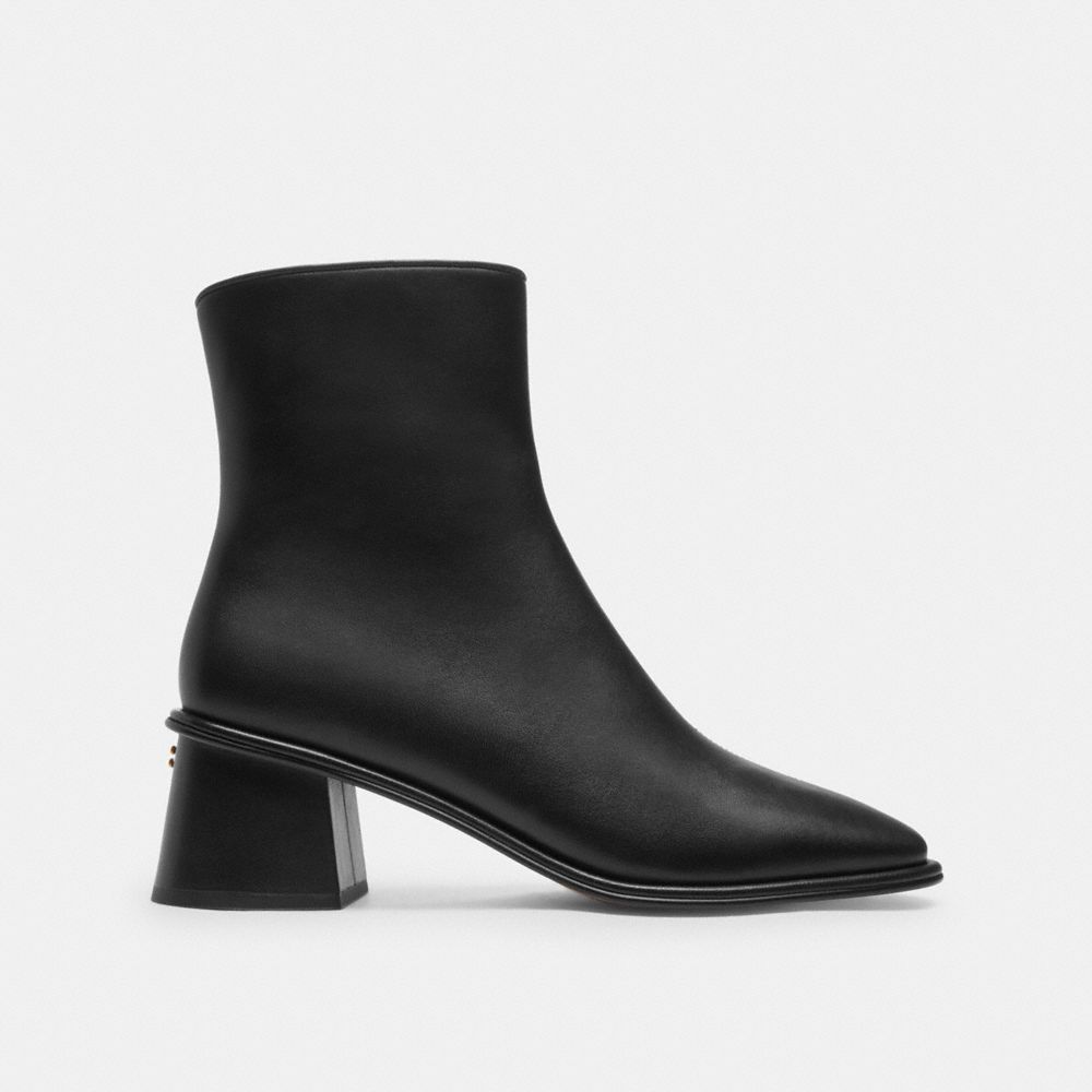 Coach white booties best sale