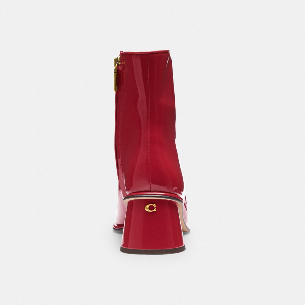 COACH®,Gigi Bootie,Rubber,Bootie,Pull Tab,Day Party,Maroon,Alternate View