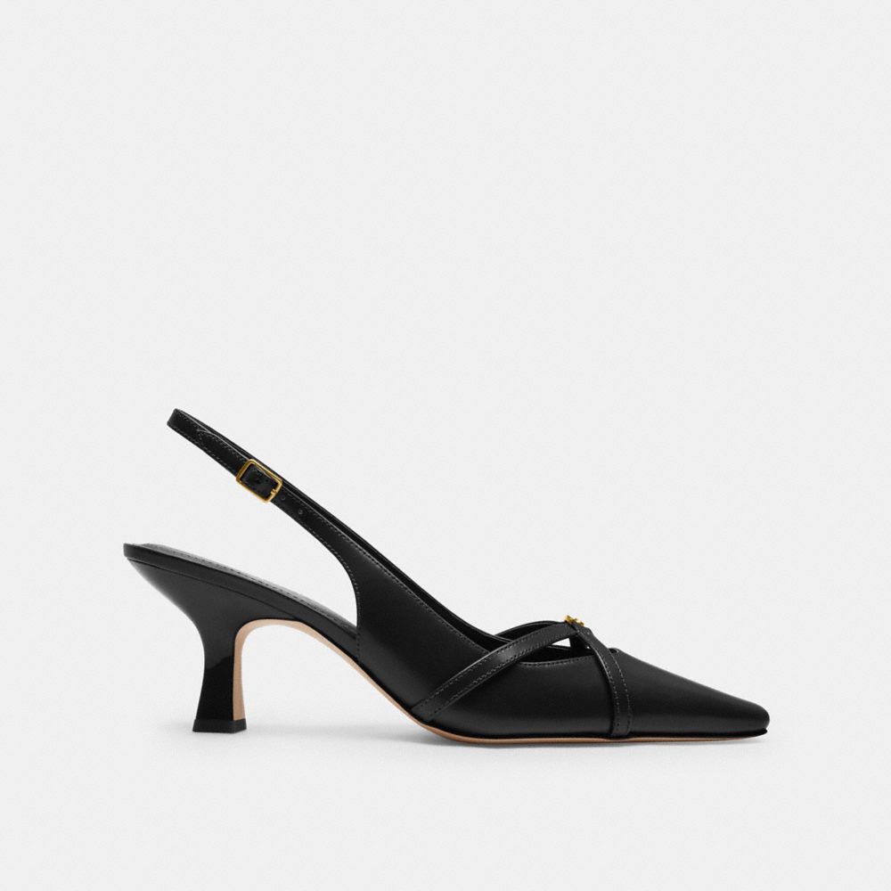 Shop Coach Rowyn Slingback In Black