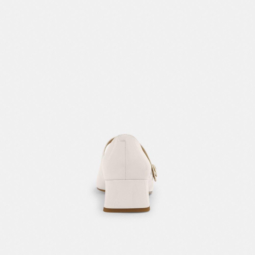 COACH®,Angelina Mary Jane,Rubber,Pumps,Logo,Traction,Pull Tab,Day Party,White,Alternate View