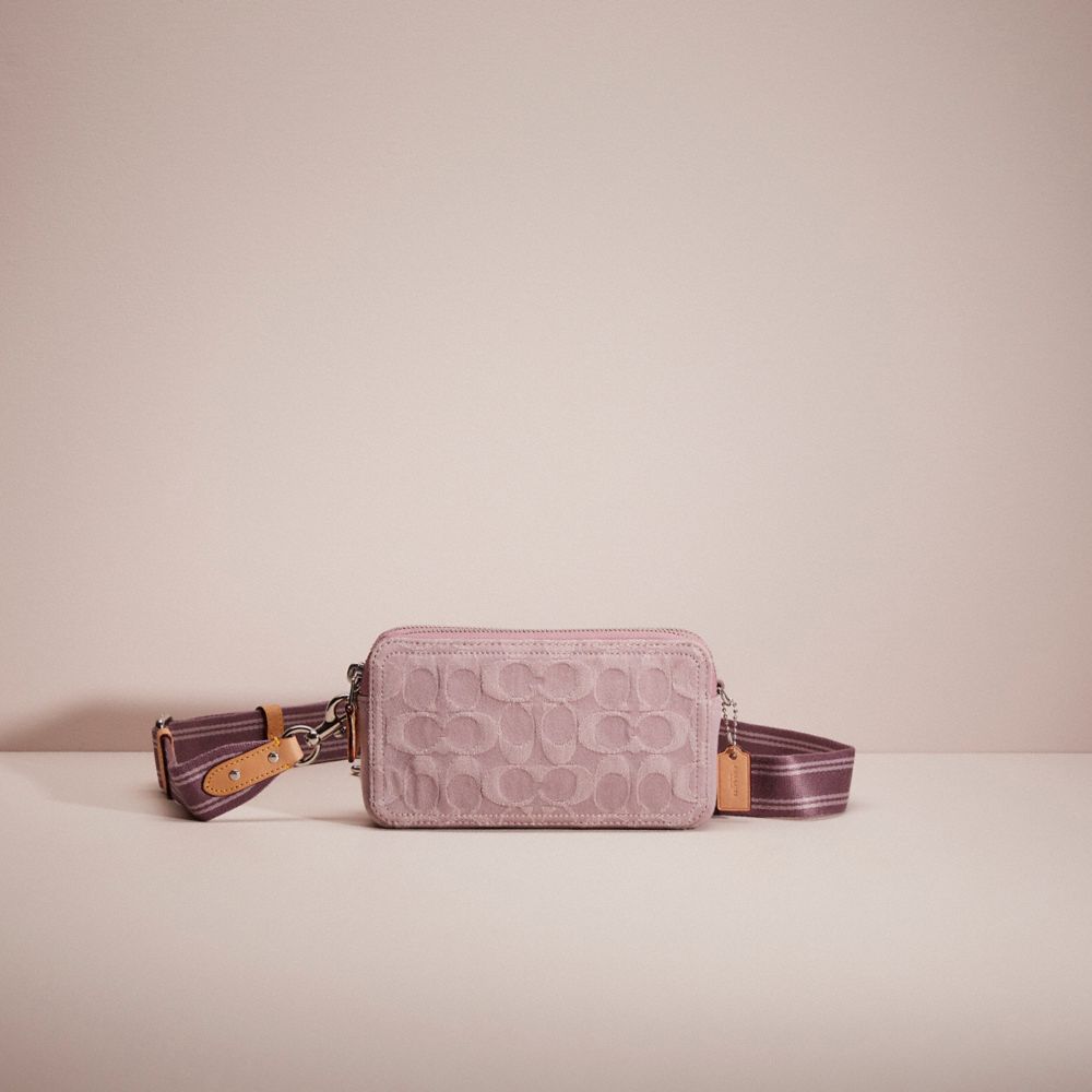 COACH®,Restored Kira Crossbody In Signature Denim,,Front View