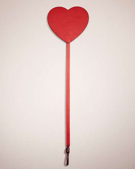 COACH®,REMADE HEART FLY SWATTER,Valentine's Day,Red Multi,Front View