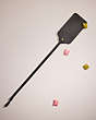 COACH®,REMADE HANGTAG FLY SWATTER,Valentine's Day,Black,Closer View