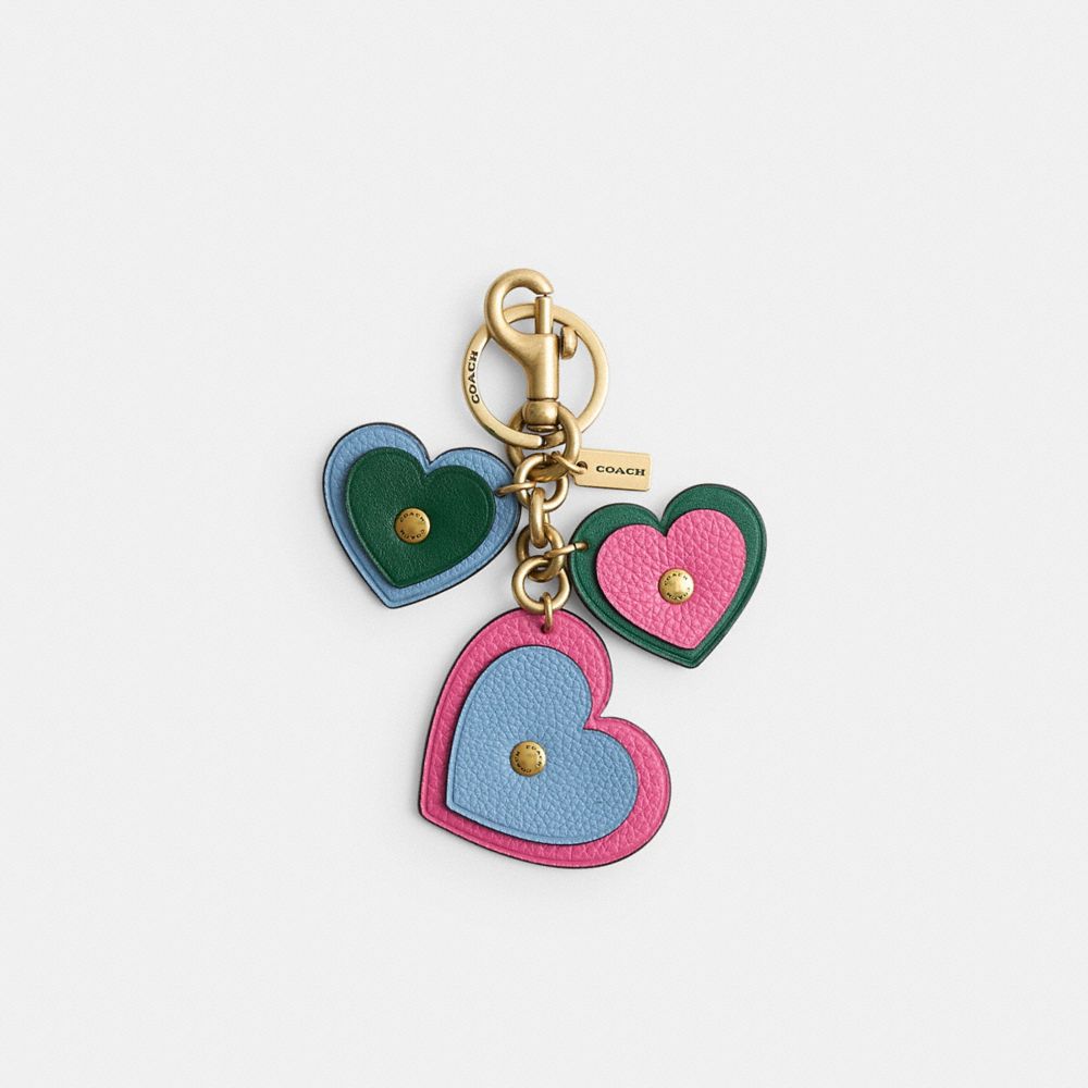 COACH® | Remade Heart Cluster Charm Key Chain