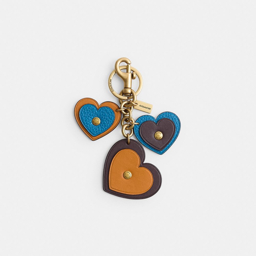 COACH® | Remade Heart Cluster Charm Key Chain