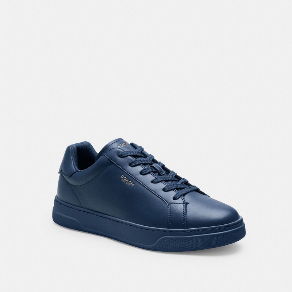 COACH®,CHAUSSURE DE SPORT HIGH LINE,Bleu Profond,Front View