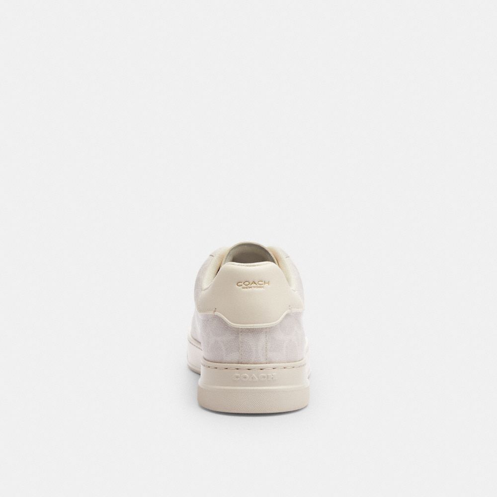Coach High Line Sneaker In Signature Canvas In Off White