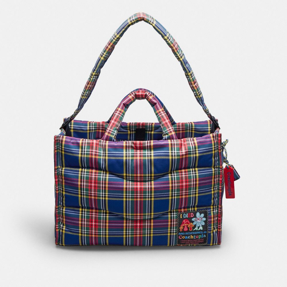 Coachtopia Loop Tote With Plaid Quilting