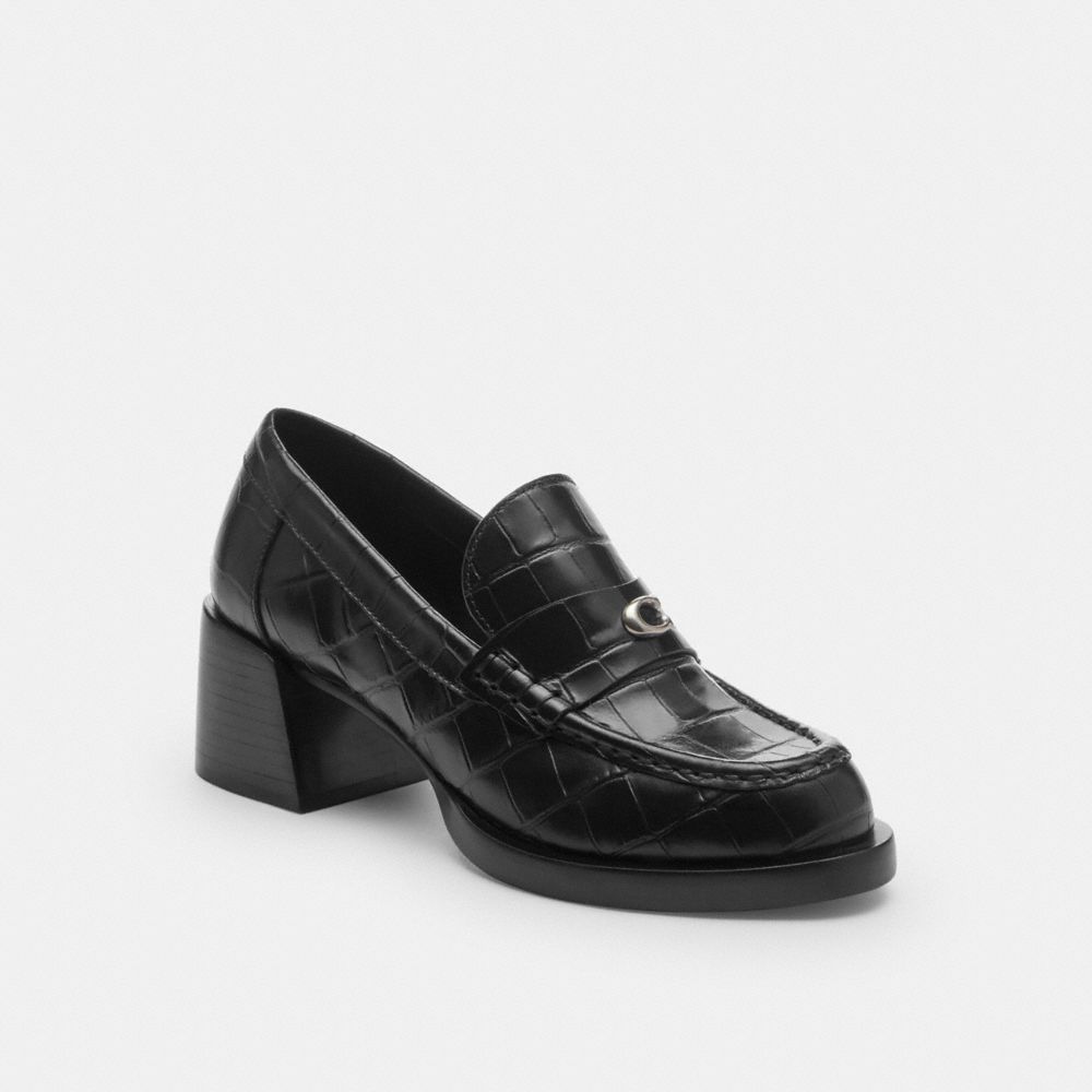 Shop Coach Natalie Loafer In Black